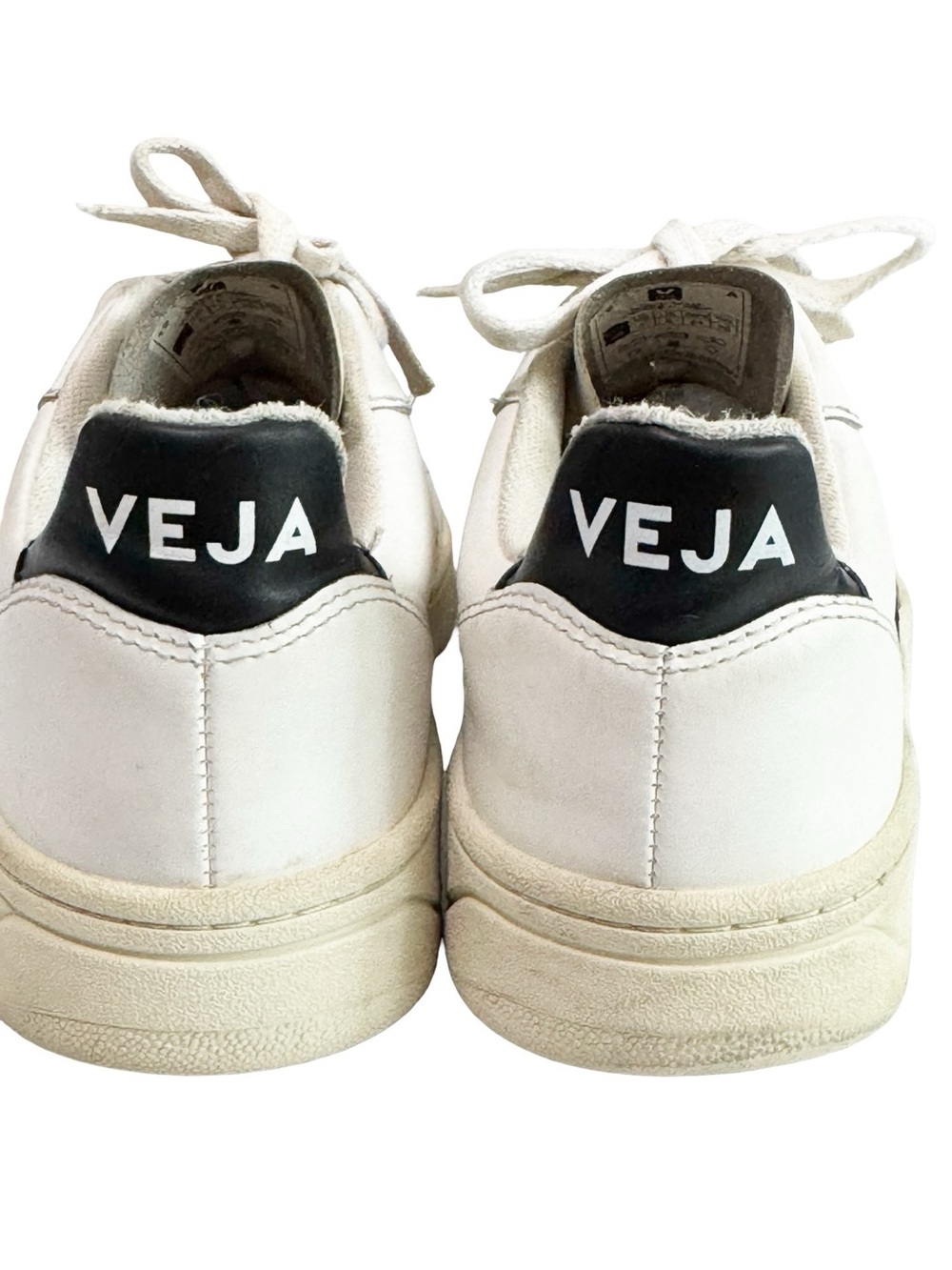 Veja V-10 Leather White Black Sneaker 7 - Picture 7 of 16